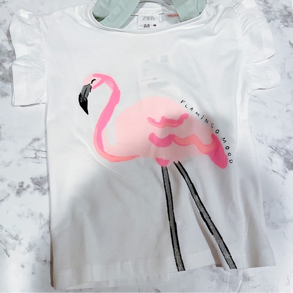 New Zara twill overall dress set 12-18 months - Picture 4 of 4